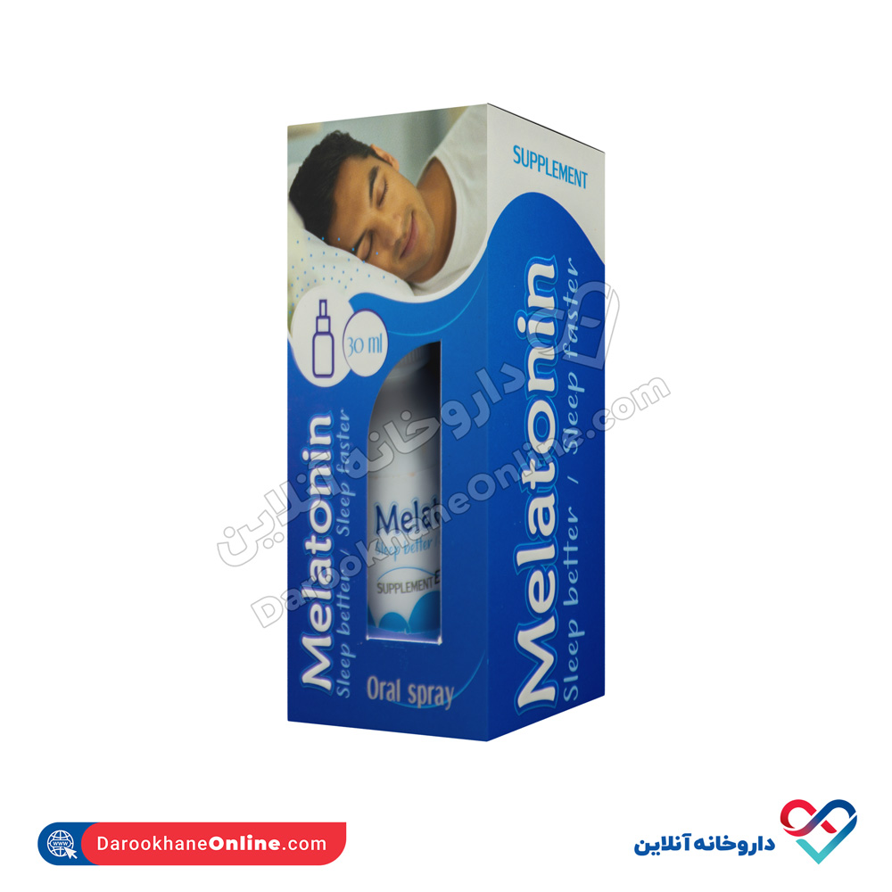 tavanexir-pharmed-melatonin-oral-spray-1.jpg اسپری دهانی ملاتونین توان اکسیر فارمد 30 میل - Image 1